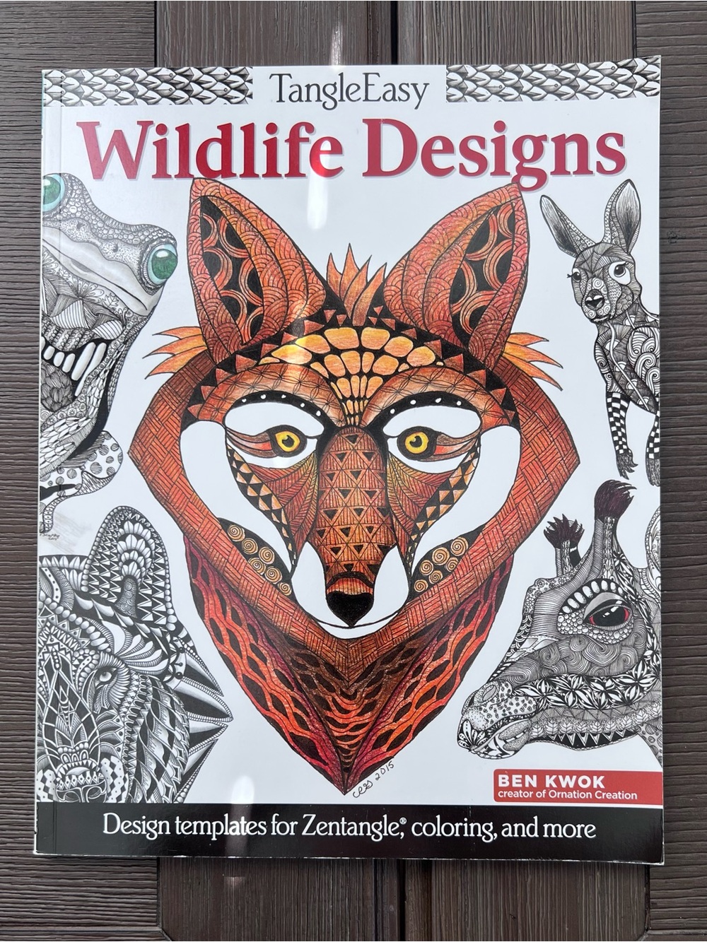 Tangle Easy Wildlife Designs Zentangle Template Book Ben Keon